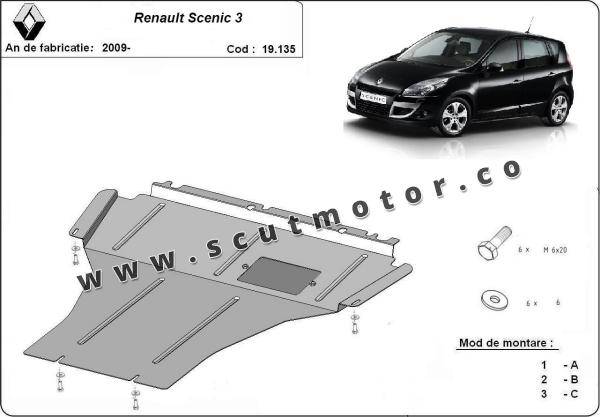 Scut motor Renault Scenic 3 1