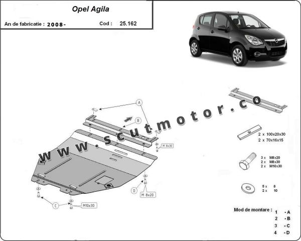 Scut motor Opel Agila (H08) 1