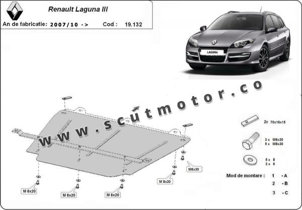 Scut motor Renault Laguna 3 1