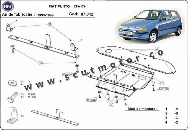 Scut motor Fiat Punto 1