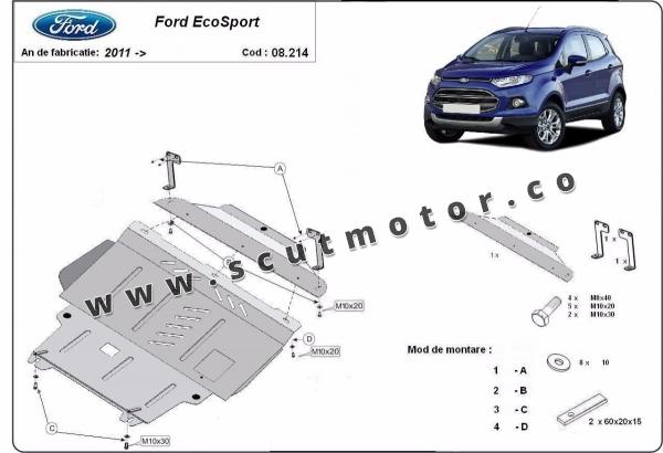 Scut motor și cutie de viteză Ford EcoSport 1