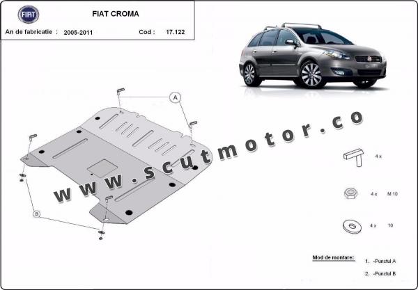 Scut motor și cutie de viteză   Fiat Croma 1