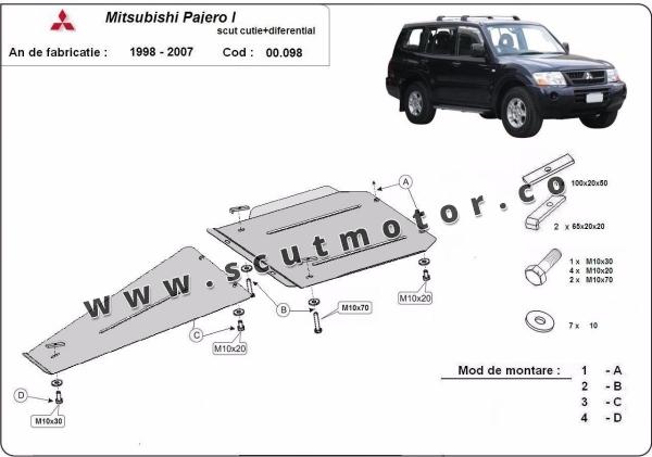 Scut cutie de viteză și diferential Mitsubishi Pajero Sport 1 1