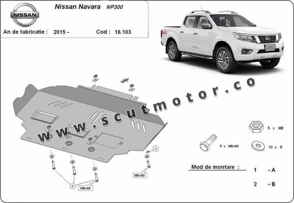 Scut motor Nissan Navara NP300 după 2015 1