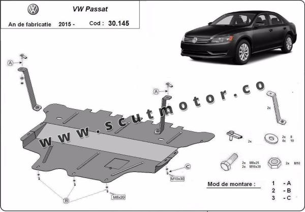 Scut motor Volkswagen Passat B8 - cutie de viteză manuală 1