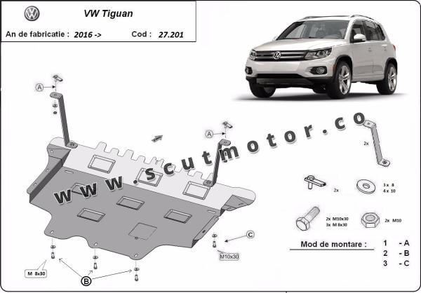 Scut Motor  Volkswagen Tiguan dupa 2016 1