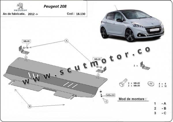 Scut motor Peugeot 208 1