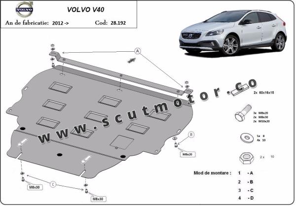 Scut motor Volvo V40 1