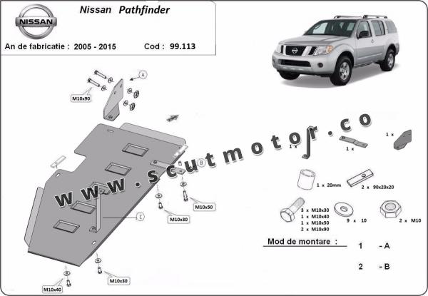 Scut rezervor Nissan Pathfinder D40 1