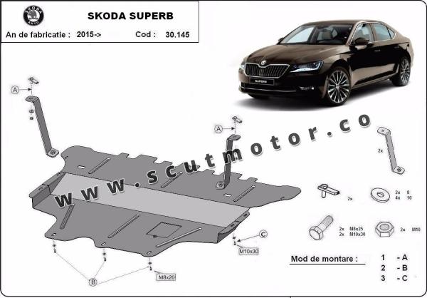 Scut motor Skoda Superb - cutie de viteză manuală 1