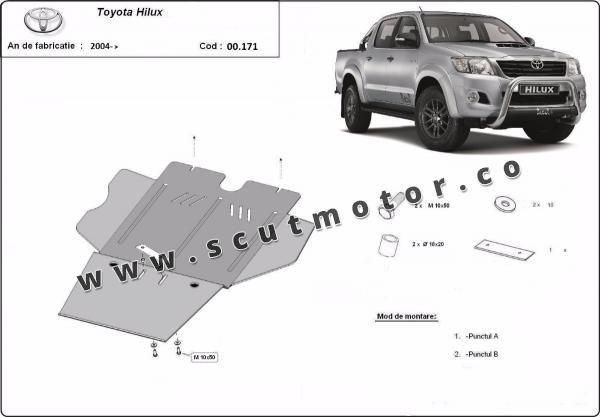 Scut cutie de viteză, filtru particule Toyota Hilux 2