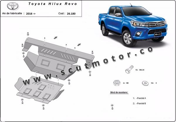 Scut motor și radiator Toyota Hilux Revo 1