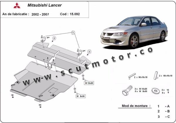 Scut motor și cutie de viteză Mitsubishi Lancer 1