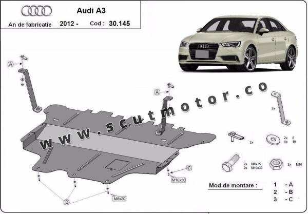 Scut motor Audi A3 (8V) - cutie de viteză manuală 1