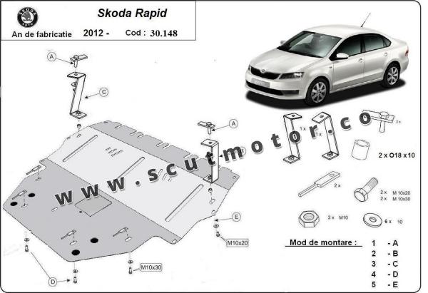 Scut motor Skoda Rapid 1