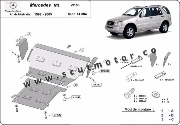 Scut motor Mercedes ML W163 1