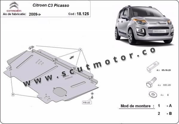 Scut motor Citroen C3 Picasso 1