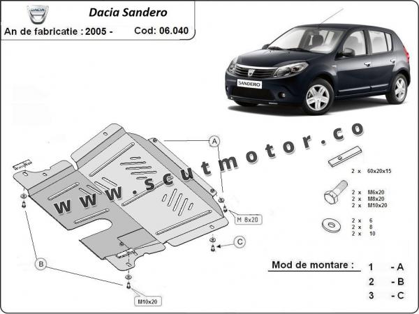 Scut motor Dacia Sandero 1