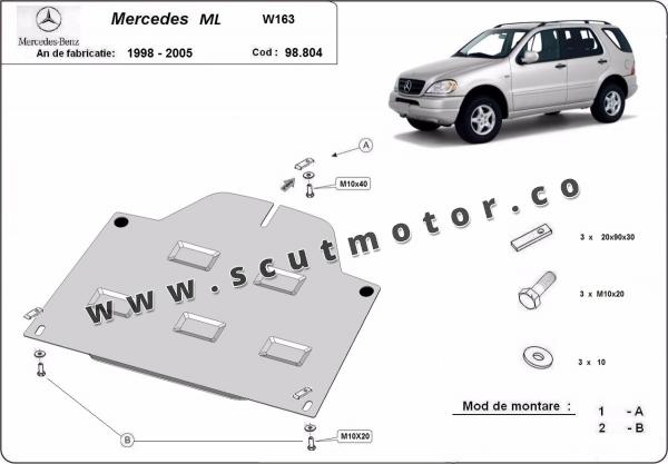 Scut diferențial spate Mercedes ML W163 1