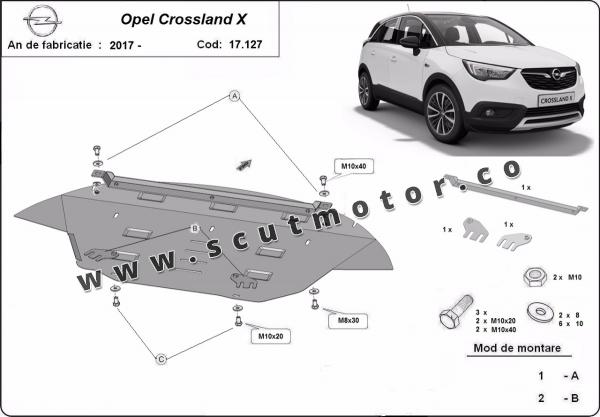 Scut motor Opel Crossland X 1