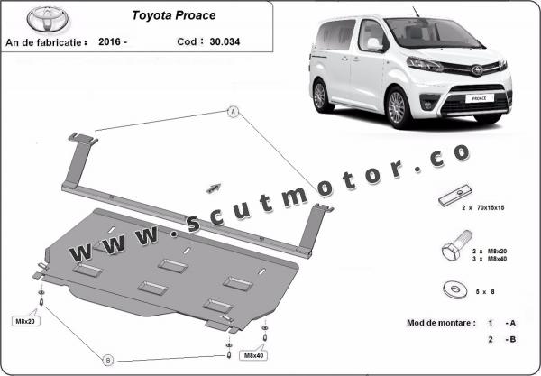 Scut motor Toyota Proace Autoutilitară 1