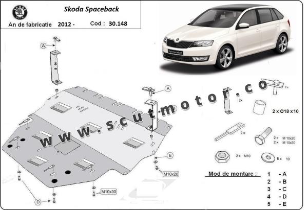 Scut motor Skoda Spaceback 1