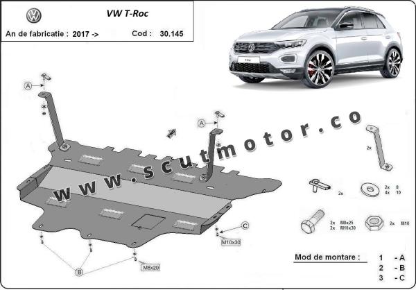 Scut motor Volkswagen T-Roc - cutie de viteză manuală 1