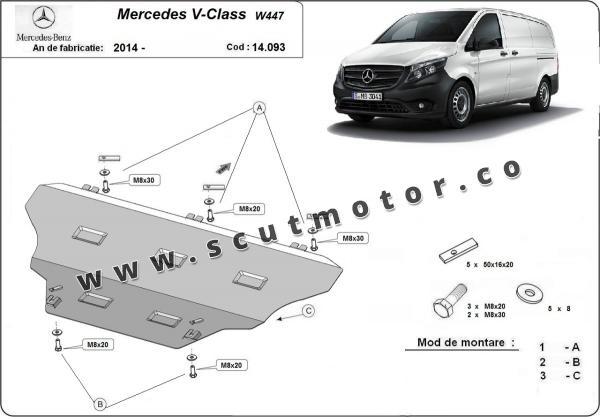 Scut motor Mercedes V-Class W447, 4x2, 1.6 D 1