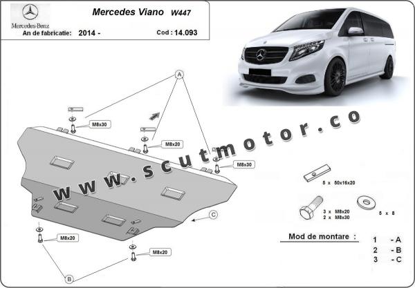 Scut motor Mercedes Viano W447, 4x2, 1.6 D 1