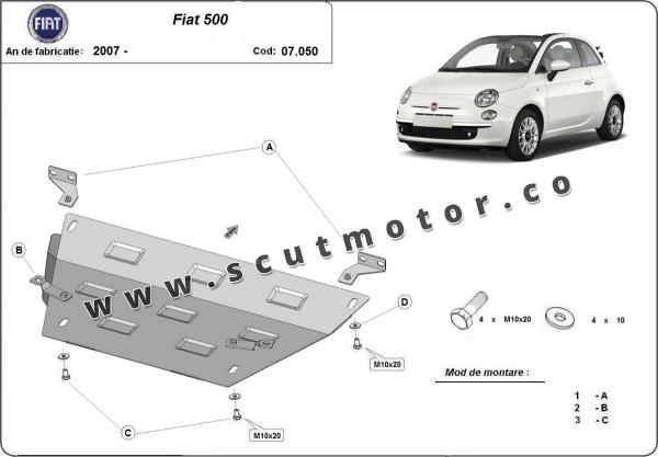 Scut motor Fiat 500 1