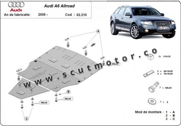 Scut motor Audi A6 Allroad 2 - fără lateral 1