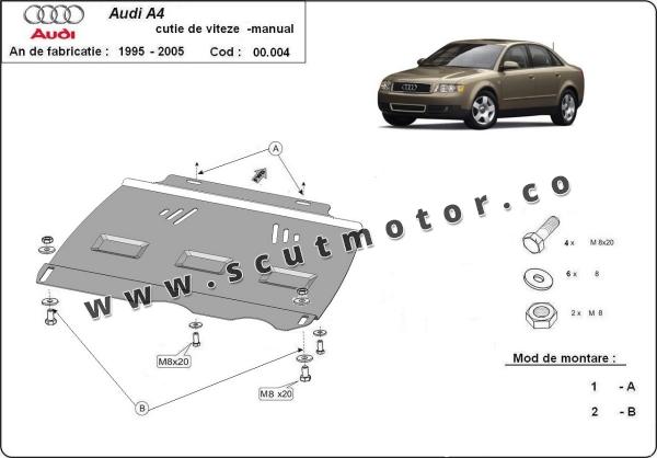 Scut cutie de viteză manuală  Audi A4 B6 3