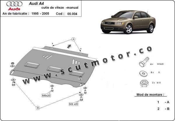 Scut cutie de viteză manuală  Audi A4 B6 1