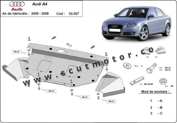 Scut motor Audi A4 B7 6