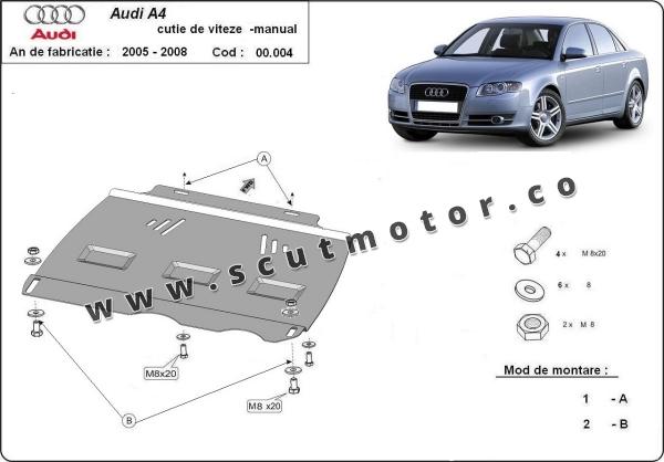 Scut cutie de viteză manuală  Audi A4 B7 1