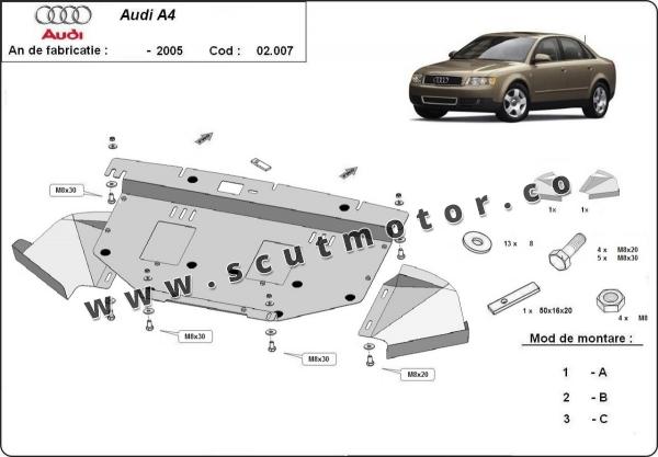 Scut motor Audi A4 B6, 2.5 tdi 6