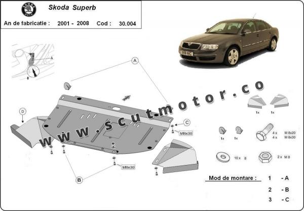 Scut motor Skoda Superb - 1,8  1,9 TDI 1