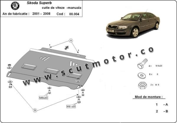 Scut cutie de viteză manuală  Skoda Superb 1