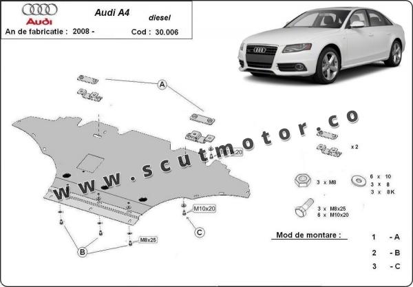 Scut motor Audi A4 B8 - diesel 1