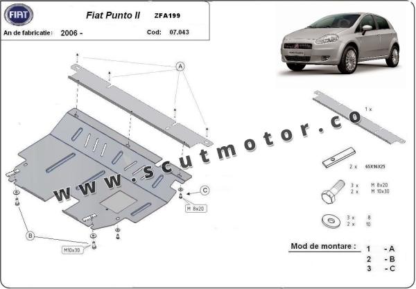 Scut motor Fiat Punto 2 1