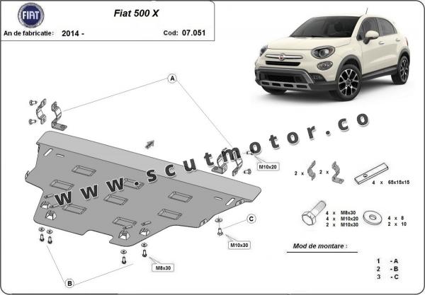 Scut motor Fiat 500x 1