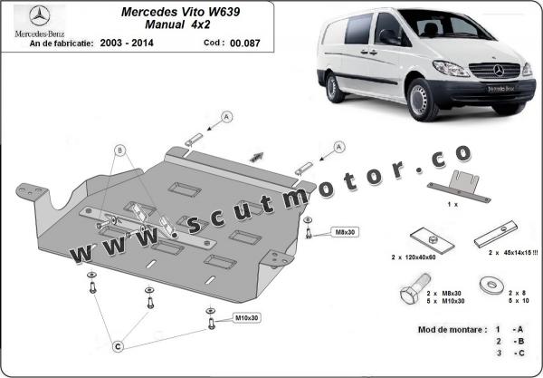 Scut cutia de viteză Mercedes Vito W639 - 2.2 D 4x2 1