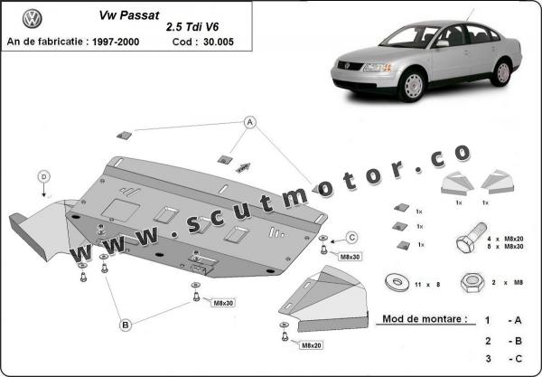 Scut motor VW Passat B5 1