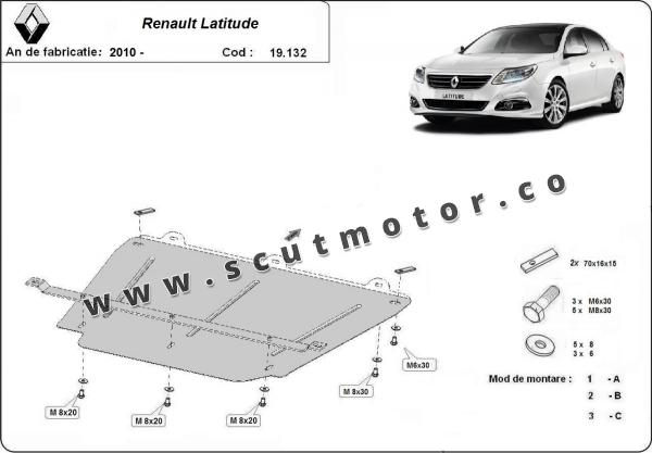 Scut motor Renault Latitude 1