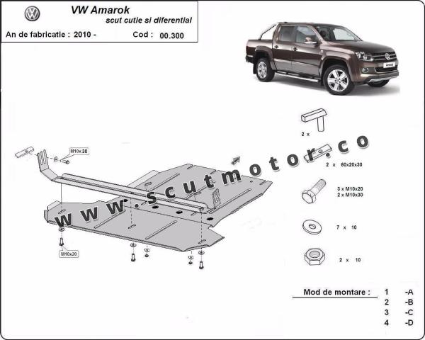 Scut cutie de viteză și diferențial Volkswagen Amarok 1