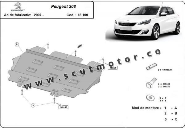 Scut motor Peugeot 308 1