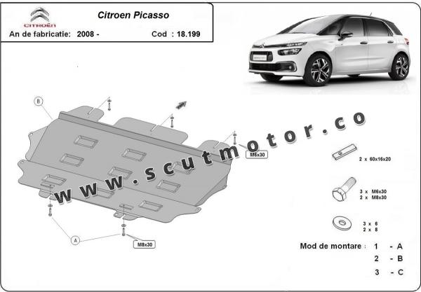 Scut motor Citroen C4 Picasso 1