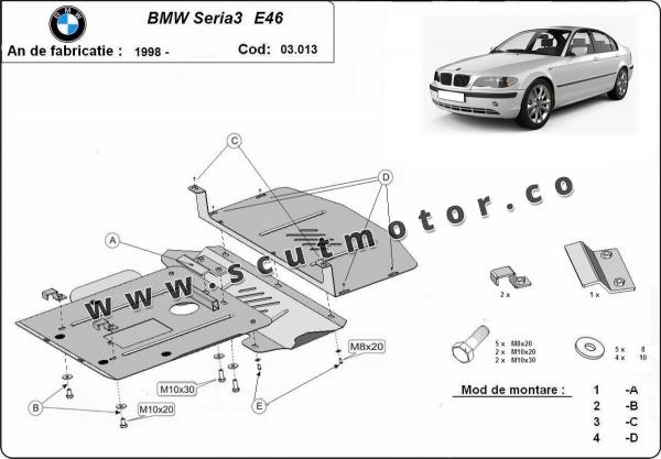 Scut motor BMW Seria 3 E46 - Benzină 1