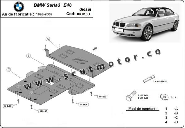 Scut motor BMW Seria 3 E46 - Diesel 1