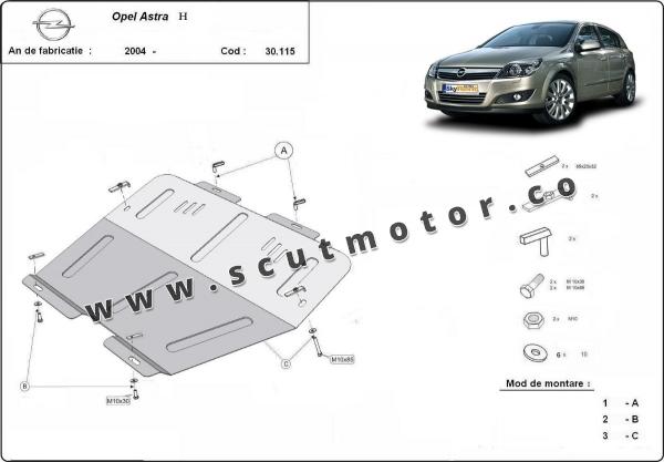 Scut motor Opel Astra H 1